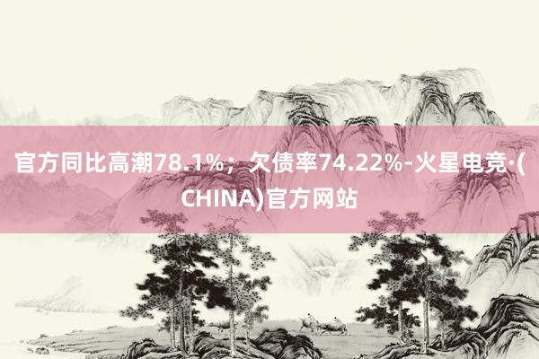 官方同比高潮78.1%；欠债率74.22%-火星电竞·(CHINA)官方网站
