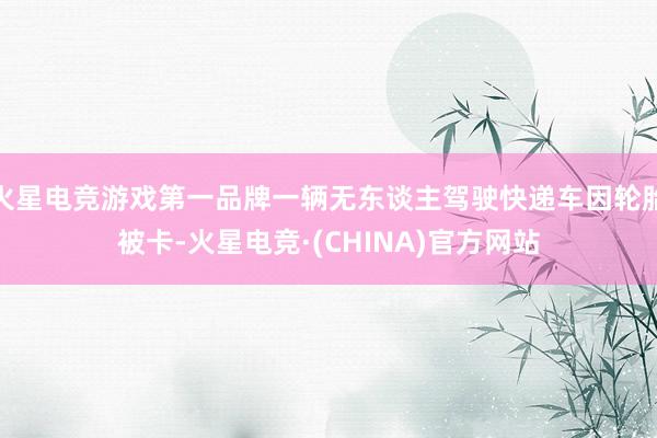 火星电竞游戏第一品牌一辆无东谈主驾驶快递车因轮胎被卡-火星电竞·(CHINA)官方网站