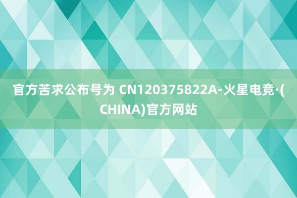 官方苦求公布号为 CN120375822A-火星电竞·(CHINA)官方网站