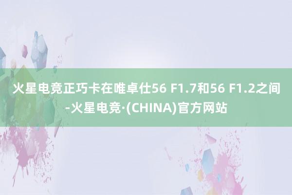 火星电竞正巧卡在唯卓仕56 F1.7和56 F1.2之间-火星电竞·(CHINA)官方网站