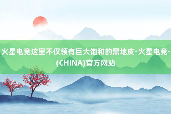 火星电竞这里不仅领有巨大饱和的黑地皮-火星电竞·(CHINA)官方网站